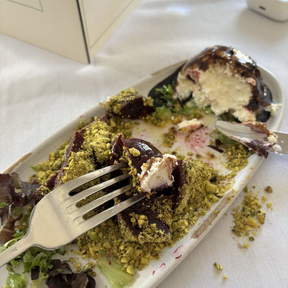 Limewater - Beet salad w/pistachio and some kind of soft cheese was really good. - Salad Near Me - Frankfort, Kentucky Limewater - Beet salad w/pistachio and some kind of soft cheese was really good. - Salad Near Me - Frankfort, Kentucky