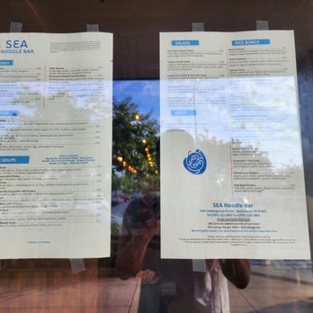 SEA Noodle Bar - Menus - Thai Near Me - Santa Rosa, California