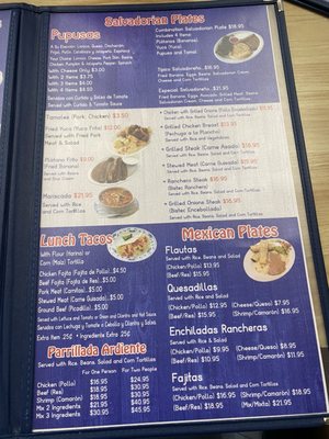 Menu photo 1 Costa Del Sol Restaurant Austin, TX