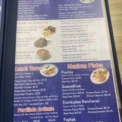 Costa Del Sol Restaurant - Menu