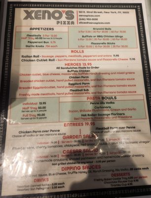 Menu photo 1 Xeno’s Pizza New York, NY