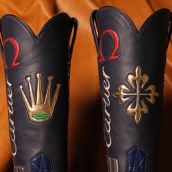 Custom Inlaid boots.