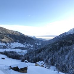 Gasthof Lahnerhof - Der morgendliche Blick im Winter.