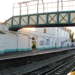 London Road Station - The main station building and Brighton platform from the Lewes platform