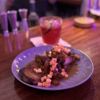 La Monstera - Braised Pork Belly, Dulce de Lechosa, Pickled Papaya - worth the walk over along. - French Near Me - Rincón, Puerto Rico