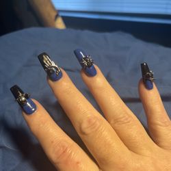 Nail Therapy - Finished after I had to add my own charms