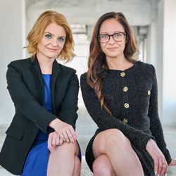 Crumiller - Susan Crumiller (left) and Carrie Goldberg (right) sitting side by side as founders of the Survivors Law Project