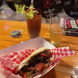 The Misfit Lou - PBR braised Philly toast beef sandwich -- amazing!