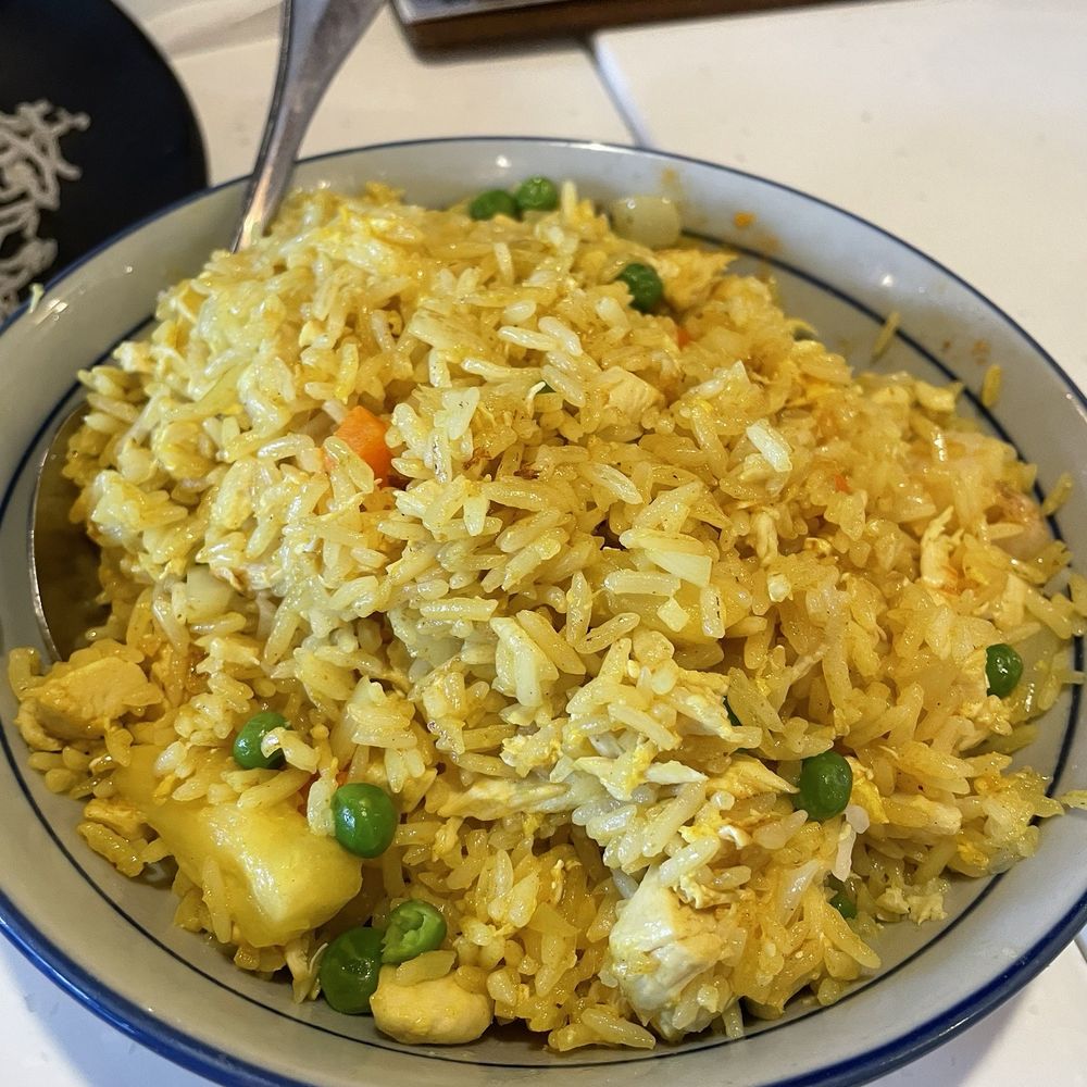Malay Satay Hut - Pineapple fried rice - mid - Malaysian Near Me - Bellevue, Washington Malay Satay Hut - Pineapple fried rice - mid - Malaysian Near Me - Bellevue, Washington
