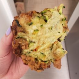 RAW DOUGH inside - NOTE: this is AFTER my wife tried to fry it again at home. RAW DOUGH inside - NOTE: this is AFTER my wife tried to fry it again at home.