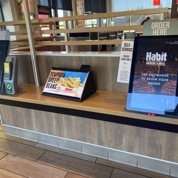 Habit Burger & Grill - Self-service stations at entry - Burgers Near Me - Vacaville, California Habit Burger & Grill - Self-service stations at entry - Burgers Near Me - Vacaville, California