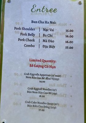 Menu photo 1 Bun Cha 1008 Stanton, CA
