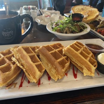 Farmer's Table - Strawberry Banana Nutella Waffle - New American Near Me - La Mesa, California