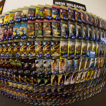 Mr Video - Fish eye view of New Release wall - Videos & Video Game Rental Near Me - Keizer, Oregon