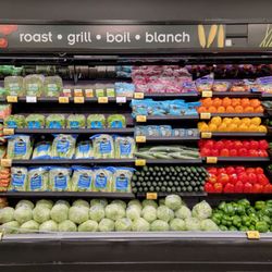 Vegetables on display.