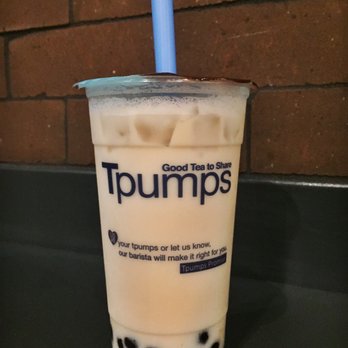 Tpumps - Upland - 24 oz. Rose Vanilla Green Milk Tea with Honey Boba ($3.50) - Bubble Tea Near Me - Upland, California Tpumps - Upland - 24 oz. Rose Vanilla Green Milk Tea with Honey Boba ($3.50) - Bubble Tea Near Me - Upland, California