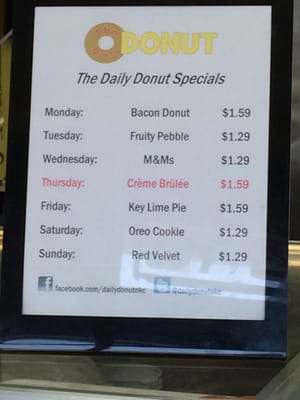 Menu photo 2 The Daily Donut Oklahoma City, OK Menu photo 2 The Daily Donut Oklahoma City, OK