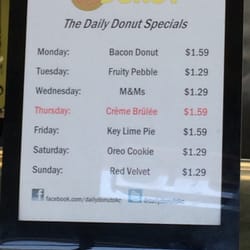 These are their daily gourmet donuts.