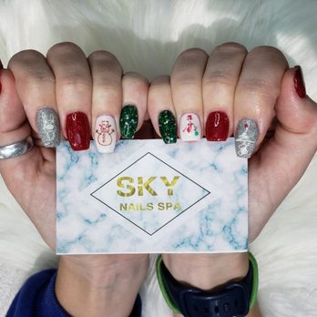 Sky Nail Spa - Christmas nail - Nail Salons Near Me - Midlothian, Virginia