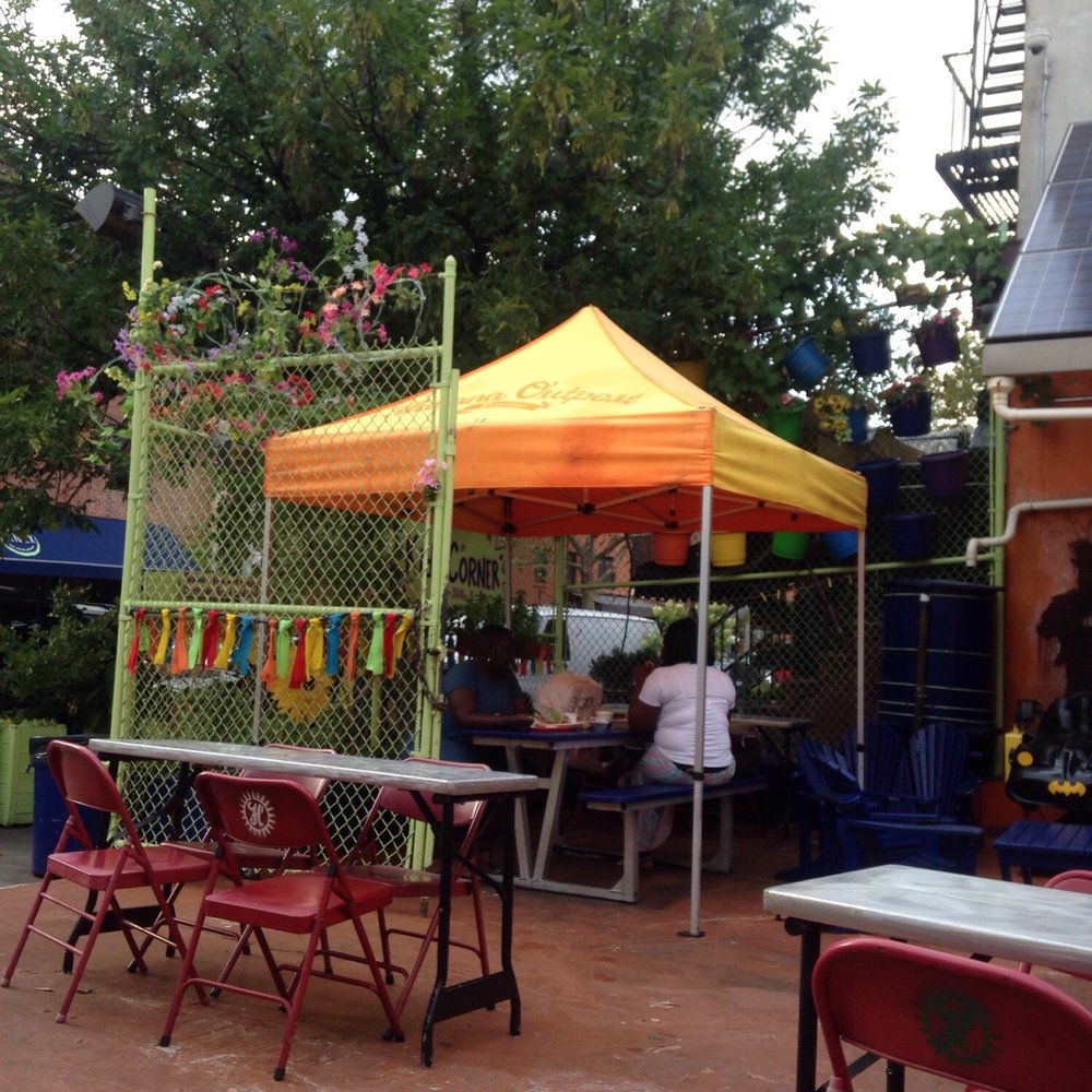 Habana Outpost - Brooklyn - The colorful outdoor patio... - Cuban Near Me - Brooklyn, New York