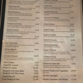 Prima Pasta Restaurant - Main menu - Italian Near Me - Houston, Texas Prima Pasta Restaurant - Main menu - Italian Near Me - Houston, Texas