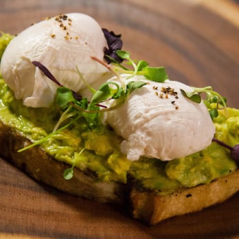 Zone Healthy - Vegetarian - Poached Organic Eggs on Crushed Avocado and Grilled Sourdough | Healthy
breakfast delivery in Los Angeles - Food Delivery Services Near Me - North Hollywood, California Zone Healthy - Vegetarian - Poached Organic Eggs on Crushed Avocado and Grilled Sourdough | Healthy
breakfast delivery in Los Angeles - Food Delivery Services Near Me - North Hollywood, California