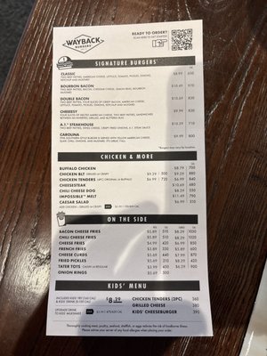 Menu photo 1 Wayback Burgers - Wake Forest Wake Forest, NC Menu photo 1 Wayback Burgers - Wake Forest Wake Forest, NC