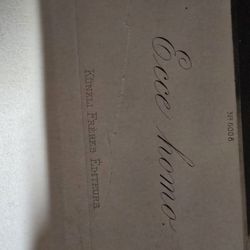 Leonard Auction - This was inside the broken frame with the picture.