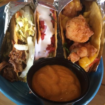 Nacho Hippo - (From left) The Carolina BBQ (good!), The Gringo (meh), and The Rock Lobsta (terrible!). - Mexican Near Me - Myrtle Beach, South Carolina Nacho Hippo - (From left) The Carolina BBQ (good!), The Gringo (meh), and The Rock Lobsta (terrible!). - Mexican Near Me - Myrtle Beach, South Carolina