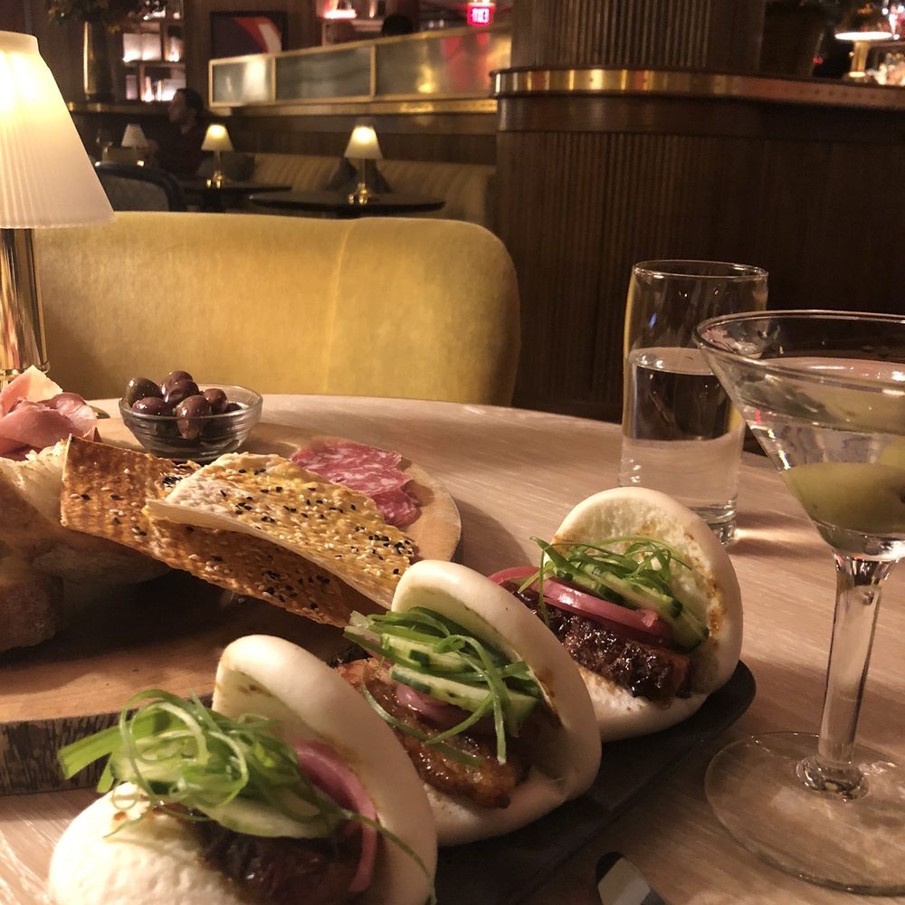 Doyle - Pork bellies with meat charcuterie board and Grey Goose Martini; the diner of champions. - Bars Near Me - Washington, DC, District of Columbia