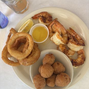 Quarterdeck - Grilled shrimp, hush puppies, onion rings - Seafood Near Me - Arlington, Virginia