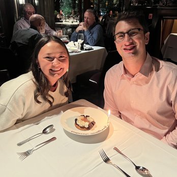 Canoe - me and sarah with the s'mores dessert! - New American Near Me - Atlanta, Georgia Canoe - me and sarah with the s'mores dessert! - New American Near Me - Atlanta, Georgia