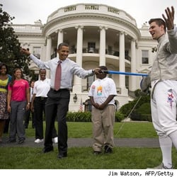 Tim Morehouse Fencing Club - Upper West Side - Star Wars Day at the White House.