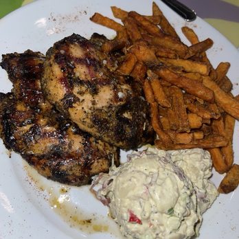 Katie's Restaurant & Bar - Rosemary Chicken with a side of Potato Salad & Sweet Potato Fries ($22.00) - American Near Me - New Orleans, Louisiana Katie's Restaurant & Bar - Rosemary Chicken with a side of Potato Salad & Sweet Potato Fries ($22.00) - American Near Me - New Orleans, Louisiana