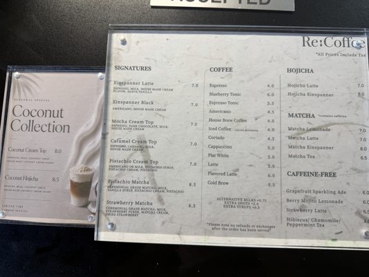 Menu photo 1 Re Coffee Woodland Hills, CA Menu photo 1 Re Coffee Woodland Hills, CA