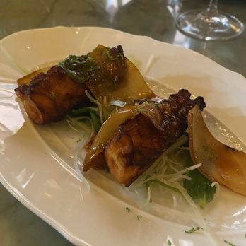 Torrisi - OCTOPUS NHA TRANG - cooked perfectly, Vietnamese-inspired flavoring, fresh and herbaceous - 9/10 - Italian Near Me - New York, New York Torrisi - OCTOPUS NHA TRANG - cooked perfectly, Vietnamese-inspired flavoring, fresh and herbaceous - 9/10 - Italian Near Me - New York, New York