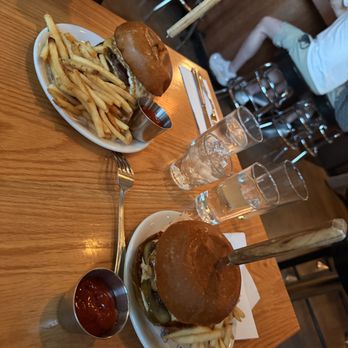 Fish Shop - Double Burger with fried egg - Seafood Near Me - Austin, Texas Fish Shop - Double Burger with fried egg - Seafood Near Me - Austin, Texas