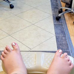 BayB Nail Spa - I do not have the easiest feet to work with but was satisfied how the pedicure came out