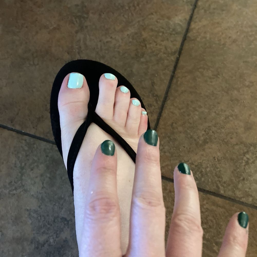 Gel mani and pedi Gel mani and pedi