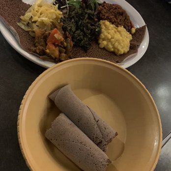 Harambe Restaurant - Their staple bread - Ethiopian Near Me - Vancouver, British Columbia