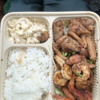 Alohahola - Chicken and shrimp with white rice - Hawaiian Near Me - Virginia Beach, Virginia