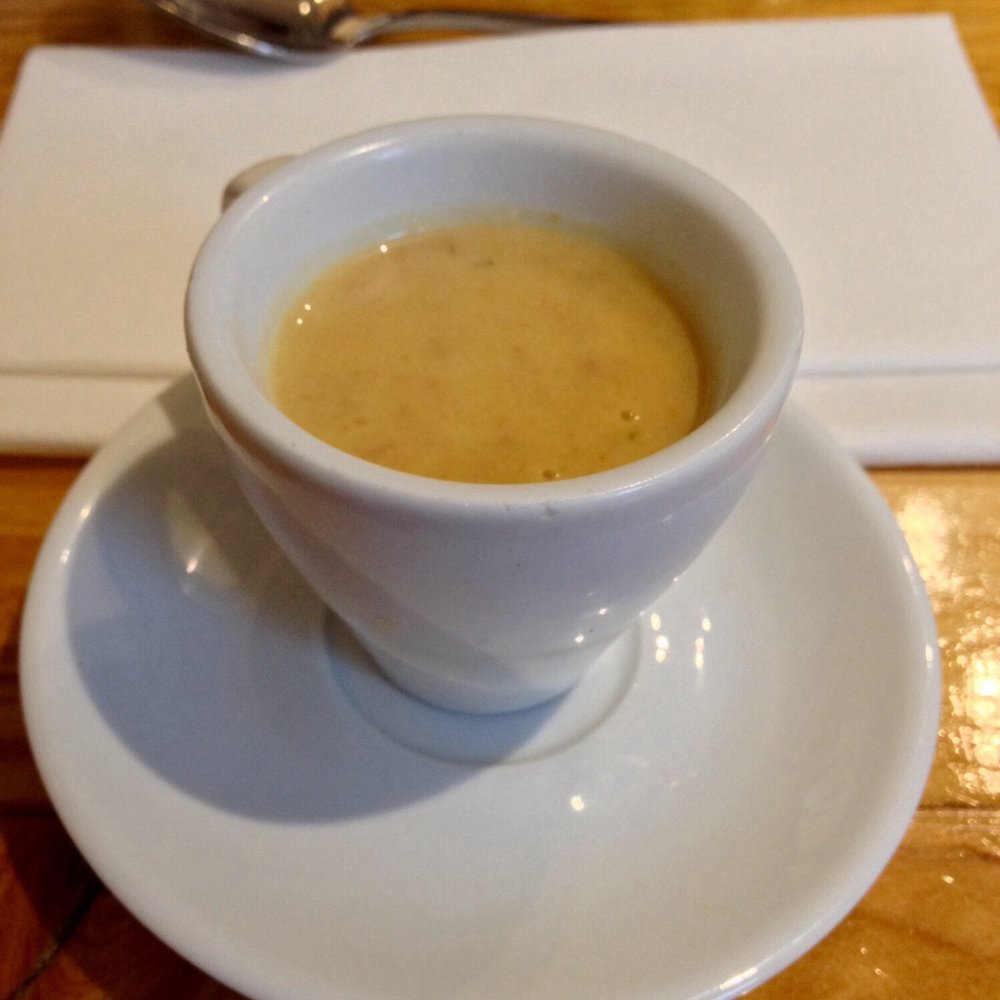 Turnip and bacon amuse bouche
