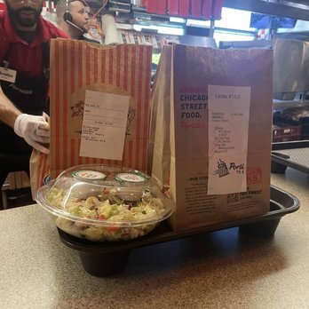 Portillo's Brandon - My order showing the most amazing chopped salad - Burgers Near Me - Brandon, Florida Portillo's Brandon - My order showing the most amazing chopped salad - Burgers Near Me - Brandon, Florida