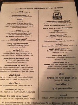 Menu photo 2 Eat Dodge, NE