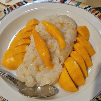 Thai Star BBQ - Sweet sticky rice with mango - Thai Near Me - Corona, California