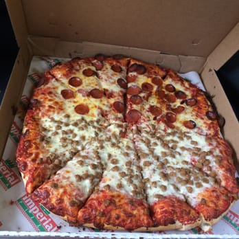 Imperial Pizza - Pizza pie- half sausage and half pepperoni - Pizza Near Me - Buffalo, New York