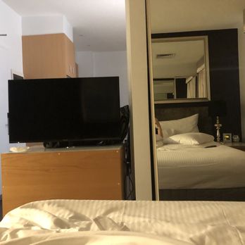 Treasury on Collins - This TV makes this room a "suite." - Hotels Near Me - Melbourne, VIC