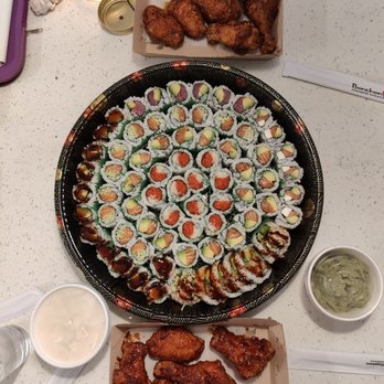 Bonchon Lodi - When you support your local businesses, sometimes they get to meet each other on the dining table  Pictured: soy garlic and spicy - Korean Near Me - Lodi, New Jersey
