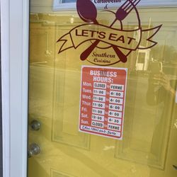 Let’s Eat Caribbean & Southern Cuisine - The company hours