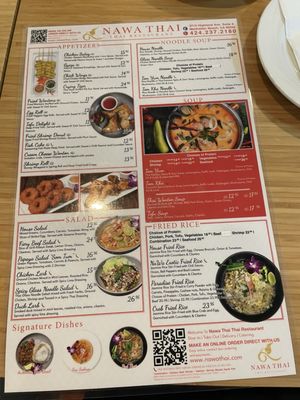 Menu photo 4 Nawa Thai Manhattan Beach, CA